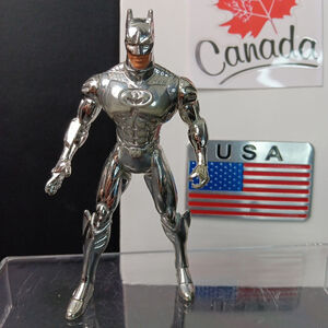 Batman Silver Metallic Suit DC Comics Vintage 1996 5" Figure